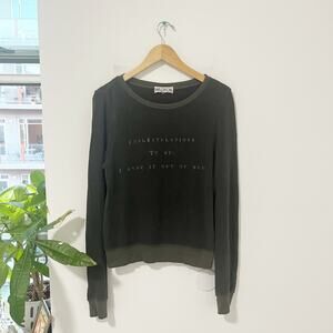 Wildfox Congratulations I Made it Out of Bed Sweater Size XS